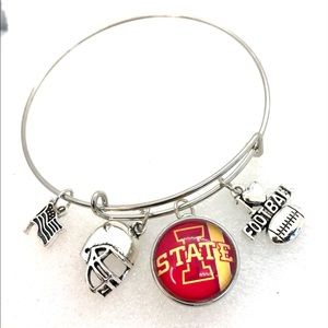 Football Iowa State Cyclones bangle snap bracelet SB20